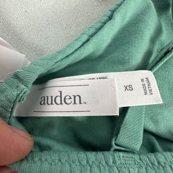 Auden Unlined Triangle Bralette XS Forest Green Adjustable Straps Ribbed - Picture 7 of 14